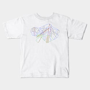 Jay Peak Trail Rating Trail Map Kids T-Shirt